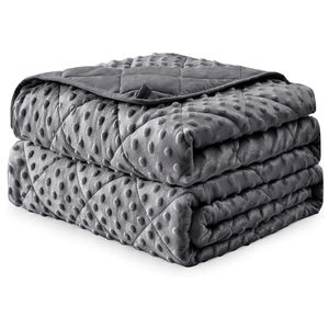 Couverture lestée pour adultes 20lbs 48" X72" É<span class=keywords><strong>t</strong></span>é Écologique Polyester Portable Lourde Douce Épaisse Grande Couverture Couette - Product Image 1