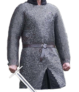 Camisa <span class=keywords><strong>de</strong></span> Cota <span class=keywords><strong>de</strong></span> Malla Remachada <span class=keywords><strong>de</strong></span> Acero Suave Hecha a Mano, Manga Larga, Armadura Vikinga, Disfraz Medieval <span class=keywords><strong>de</strong></span> Caballero, Cosplay, Año Nuevo Chino - Product Image 1