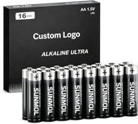 Piles alcalines AA non rechargeables 1,5 V, longue durée, pour appareils ménagers