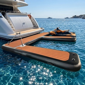 Dock flottant personnalisé en forme de E pour <span class=keywords><strong>jet</strong></span> <span class=keywords><strong>ski</strong></span>, en technologie Drop Stitch, durable, portable et en ponton - Product Image 1