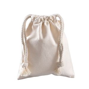 Sac à cordon personnalisé en coton biologique, petit sac cadeau à cordon avec logo personnalisé, emballage en coton - Product Image 4