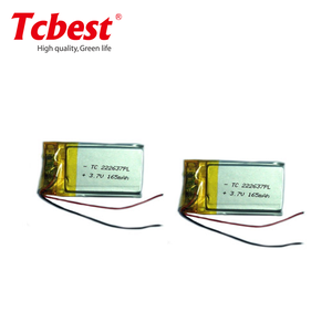 Batería de Polímero de Litio Recargable de 3.7V 165mAh 222637, Paquete de Baterías Li-Po para Auriculares Bluetooth y Dispositivos Inteligentes Vestibles - Product Image 1