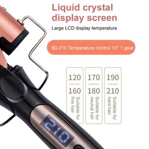 <span class=keywords><strong>Rizador</strong></span> <span class=keywords><strong>de</strong></span> <span class=keywords><strong>Pelo</strong></span> Profesional Automático con Pantalla LCD, <span class=keywords><strong>de</strong></span> Cerámica Iónica <span class=keywords><strong>de</strong></span> Tres Barriles, <span class=keywords><strong>para</strong></span> Uso Doméstico, Personalizable - Product Image 3