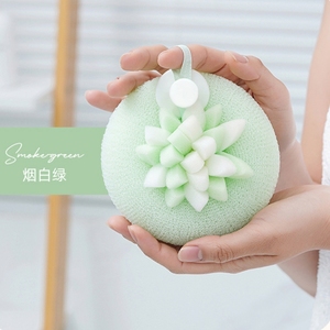 High-End Women's Modern Ultra-Soft PU Bath Flower with Suction Cup Non-Scattering Bubble Bath Artifact <b>Scrubbing</b> - Product Image 4