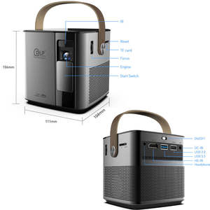 P12 Mini <strong>Projector</strong> with <strong>Android</strong> 9.0 4K 3D 1080p Full HD Video Games 5G WiFi BT4.1 Built-<strong>In</strong> Battery-Smart <strong>Android</strong> Beamer - Product Image 6