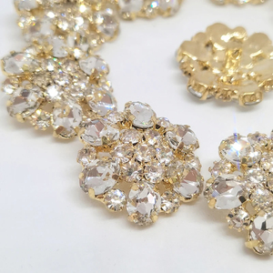 25Mm Lớn <span class=keywords><strong>Rhinestone</strong></span> Hoa Nút Quần Áo Chất Lượng Cao Thời Trang Trang Trí Nội Thất Nút May Phụ Kiện May Mặc May Vá - Product Image 1
