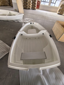 Barca in Fibra di Vetro Premium 2,7m, Barca da Pesca, Canotto Divisibile per 1/2 Persone per Lago/Fiume - Design Durevole e Leggero - Product Image 4