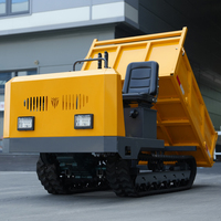 Livraison gratuite Dumper sur chenilles Euro 5 CE EPA hydraulique de levage multifonctionnel Portable Dumper à chenilles Dumper à usage tout Terrain