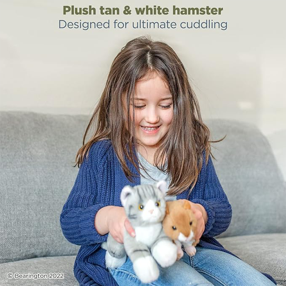 Bagno 3 x 5.7 Pollici Mystery Criceto Parlante Peluche Marrone Talking Hamster Ripete Quello Che