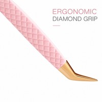 Juego de Pinzas para Pestañas de Acero Inoxidable Personalizadas, Marca Privada, Herramientas para Pestañas, Fabricante OEM ODM, Escuela de Capacitación, Color Rosa