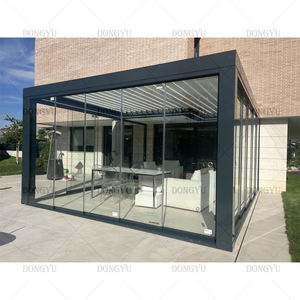 Calidad Garantizada Proveedor <span class=keywords><strong>Solarium</strong></span> Cerrado Porche Conservatorio Four Seasons Winter Garden Aluminio Sunroom Glass House - Product Image 5
