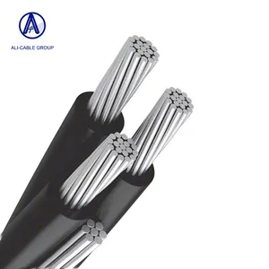 Ali Werks kabel Niederspannung 2-adrig 3-adrig 4-adrig PVC PE XLPE Aluminium Twisted 3-Phasen-Overhead-ABC-Kabel