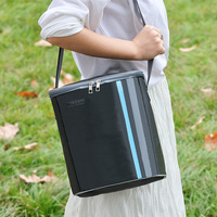 Sac isotherme rectangulaire portable extra large en tissu Oxford épaissi, écologique et léger, pour pique-nique et toutes saisons