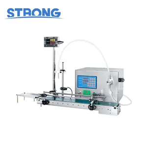 Small Liquid Induction Filling Machine Oil Perfume Essential Oil Cylindrical Bottle Automatic Canning Machine Assembly Line