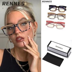 Haute qualité rétro décontracté couleur Collision rectangulaire Anti-lumière bleue montures de lunettes modèles chauds pour les étudiants atteints de myopie - Product Image 2