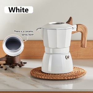 バリスタアクセサリーコーヒーツールダブルバルブモカポットイタリアンエスプレッソコーヒーメーカー屋外エキスコーヒーモカポット蓋付き - Product Image 6