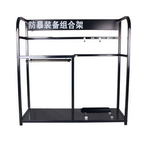 Riot Control Equipment Combination <b>Rack</b> Cold-<b>Rolled</b> Steel Gray 14.5kg For Security Storage - Product Image 5