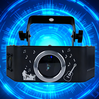 Lumière laser LED RGBW avancée UNOXINE |   Effet DMX double vert et bleu + blanc chaud pour spectacles de scène professionnels