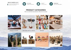 Statuette di Orso in <span class=keywords><strong>Legno</strong></span> Incise Personalizzate, Decorazioni Ecologiche da Tavolo per Interni, Anniversari e Matrimoni - Product Image 6