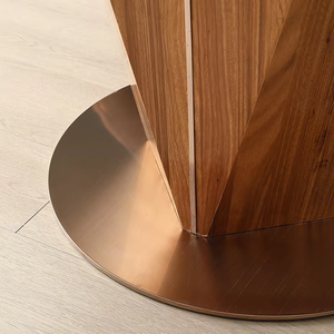 Sang Trọng Ý Mới Vip Phòng Ăn Đồ Nội Thất Bộ 4 6 Ghế Thiết Kế Đơn Giản Vòng Gỗ Bàn Ăn Cho Nhà Hàng Phòng Cà Phê - Product Image 4