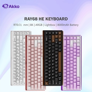 Akko RAY68 HE机械键盘 65%磁性开关 快速触发 0.005mm 8K RGB 带灯箱定制电竞游戏键盘 - Product Image 1
