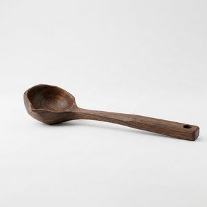 Wholesale Eco-Friendly Solid Wood Soup Ladle Custom Logo Long Handle Wooden Kitchen <b>Cooking</b> Spoon Utensil - Product Image 1