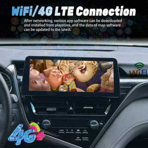 Écran 12,3 pouces pour Toyota Camry 2021 2022 Lecteur multimédia vidéo de voiture GPS Navigation Radio Android 13 8+128G Carplay DSP Son - Product Image 5