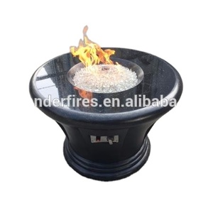 Foyer rond à <span class=keywords><strong>gaz</strong></span> <span class=keywords><strong>Propane</strong></span>, appareil d'intérieur et d'extérieur avec grilles de barbecue, <span class=keywords><strong>cheminée</strong></span> de jardin - Product Image 3