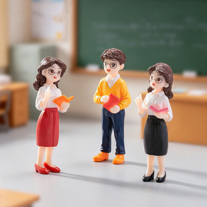 Figuras de Maestros en Miniatura de Plástico para el Día del Maestro, Adornos de Escritorio para Decoración de Escenas en Miniatura - Product Image 2