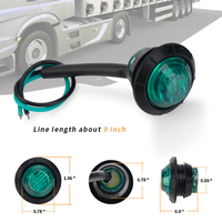 Feux de position latéraux LED AMBER de haute qualité 3/4 pouces avant et arrière pour camion, voiture, remorque, fourgonnette, caravane, bateau