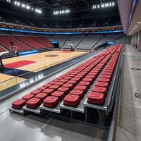 Siège de stade pliable en PEHD moulé par soufflage, chaise de tribune relevable pour sites sportifs, résistant aux UV et aux vandales, modèle CS-ZZY-P
