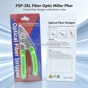 Pince à dénuder les fibres optiques Miller à 3 trous, coupe-Kevlar, dénudeur de fibres optiques FTTH, outil manuel pour travaux de raccordement - Product Image 5