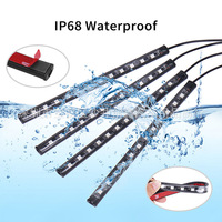 Luces Inteligentes para Auto con Control por Aplicación, Luz Interior LED con Sincronización Musical, 7 Modos de Escena y 16 Millones de Colores RGB, USB 5V para Debajo del Tablero