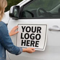 Autocollant de voiture en vinyle résistant aux UV, autocollant latéral de voiture imperméable pour la publicité