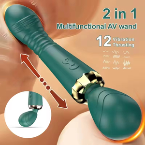 Oferta Especial: Masajeador de Silicona de Grado Alimenticio de 12 Frecuencias, Juguetes Elásticos para Adultos, Varita Vibradora para Mujer - Product Image 4
