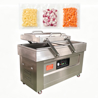 Volledig Automatische Elektrische DZ-600/2SB Dubbele Vacuümfolie-/Pouch Sluitmachine Voedselsterilisator 304 RVS Commercieel Gebruik