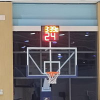 Marcador de Baloncesto LED con Reloj de 24 Segundos, Control Remoto para Puntuación en Competiciones de Gimnasio Interior