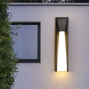 Квадратный светильник для наружного садового крыльца IP65 водонепроницаемый вверх и вниз Современный наружный настенный светильник