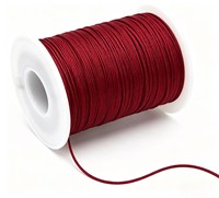 Paracord en nylon de 1 mm, 800 m, tressé et enduit, pour nœuds chinois, macramé, fabrication de bijoux, sacs et chaussures, bricolage, haute ténacité, durable