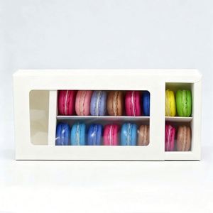 Wholesale Biodegradable <b>Cheap</b> Custom Printed Kraft Paper Waterproof Macaron Packing <b>Box</b> Embossing Matt Lamination Custom Logo - Product Image 2