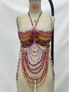 10634 New Colored <b>Bead</b> <b>Top</b> Wit Anging Neck and Outer - Product Image 6