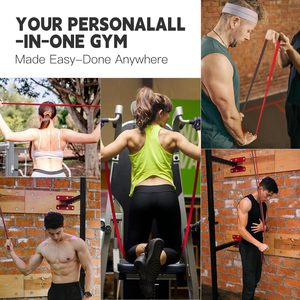 Bandes d'assistance pour tractions bicolores, 5 niveaux de résistance en TPE, pour l'entraînement, bandes d'exercice pour tractions pour hommes et femmes à la salle de sport - Product Image 4