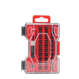 Jeu d'embouts de tournevis pour outils ménagers Jeu d'embouts de tournevis à percussion 32 pièces pour perceuses et tournevis Assortiment de forets en acier dans une mallette de rangement - Product Image 4