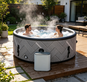 Bain <span class=keywords><strong>Spa</strong></span> Filtrant Tout-en-un pour Extérieur, Faible Bruit, Économe en Énergie, Idéal Après l'Entraînement et pour les Grands Groupes - Product Image 1