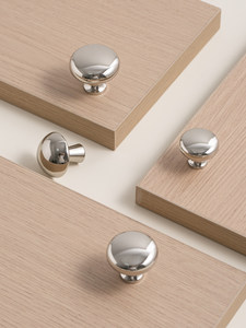 Kenop Gagang Furnitur Perak Titanium Paduan Seng Gaya Prancis Abad Pertengahan untuk Kabinet, Lemari, Meja Rias & Bufet - Product Image 6