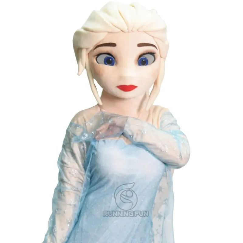 Hot!!! High quality character Elsa Olaf Christmas santa claus mascot costume cartoon cosplay costume for sale