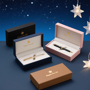 Boîte à stylos en carton avec logo personnalisé, design <span class=keywords><strong>professionnel</strong></span>, cadeau de luxe, boîte en carton magnétique pour stylo en papier - Product Image 4