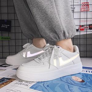 Newest Style Versatile Casual Sports Shoes Fashion Trend Students Thick Sole Small White Shoes for Men Boys
