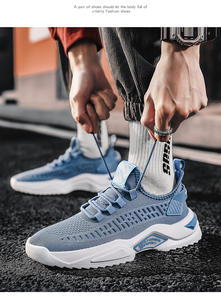 Nuove <span class=keywords><strong>Sneakers</strong></span> da <span class=keywords><strong>Uomo</strong></span> 2026, Scarpe da Corsa Atletiche Traspiranti di Colore <span class=keywords><strong>Beige</strong></span> e Bianco - Product Image 4