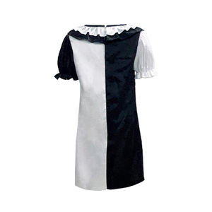 ชุดคอสเพลย์สำหรับเด็กผู้หญิงชุดฮาโลวีนตัวตลกคณะละครสัตว์สีขาวและสีดำงานตามสั่ง - Product Image 3